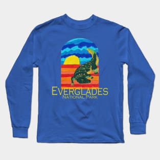 Everglades National Park Alligator Design Long Sleeve T-Shirt